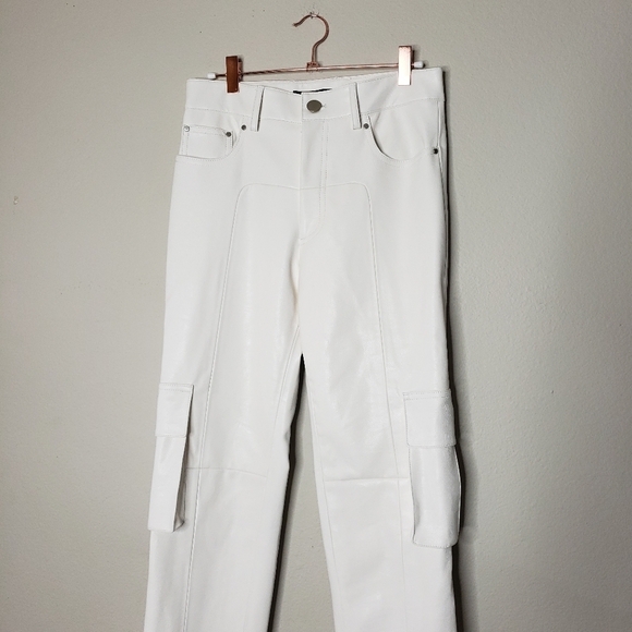 BLINDNESS SS19 White Skinny Cargo Pants Runway Ready-to-Wear Size L - Picture 7 of 14